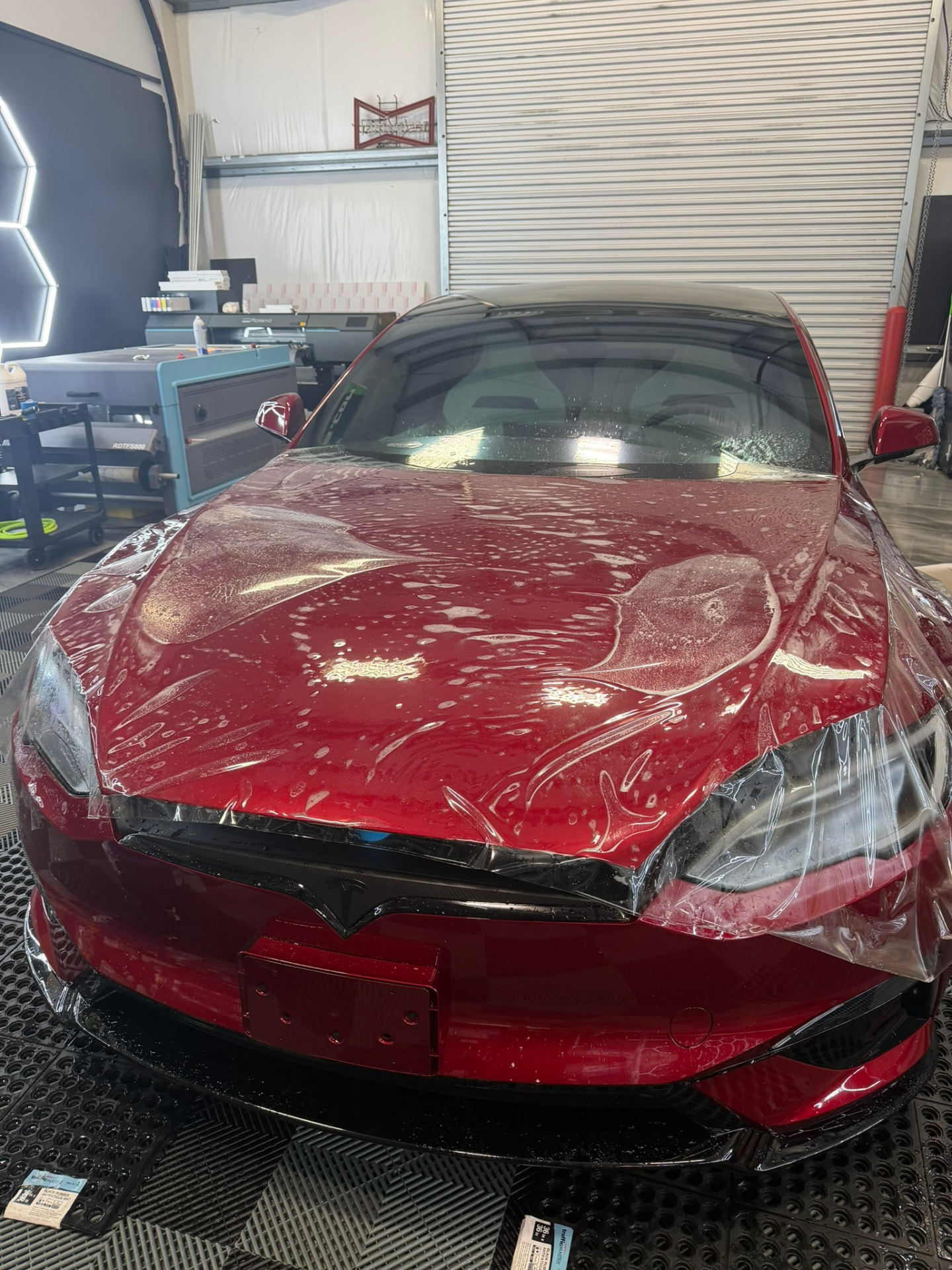 The LeWolf Window Tint shop in Magnolia, Texas